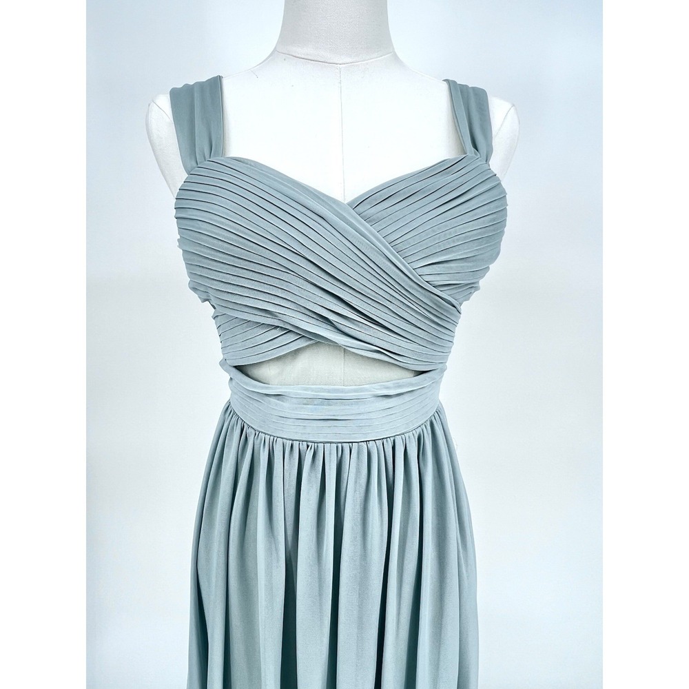 BIRDY GREY NWOT ELSYE DRESS, MESH SAGE, XS BRIDESMAID‎ PROM ELEGANT LONG - Picture 4 of 16